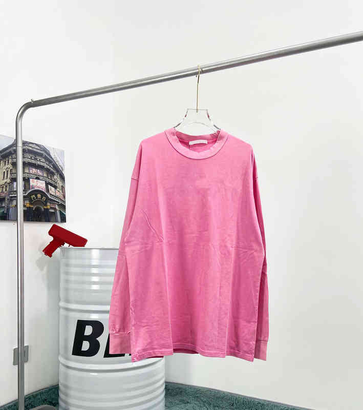 

Men's Hoodies & Sweatshirts classic Europe mens sweatshirt retro street hip hop sweatshirts Classic cross letter prite 430 grams Plush warm EU size jumper AHRD, Pink