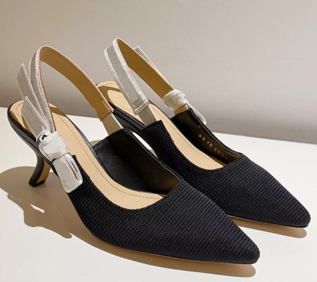 

Classic gladiator high heel sandals 100% leather summer woman slender heel shoe d letter cloth pointed shoes large size 42, Color11