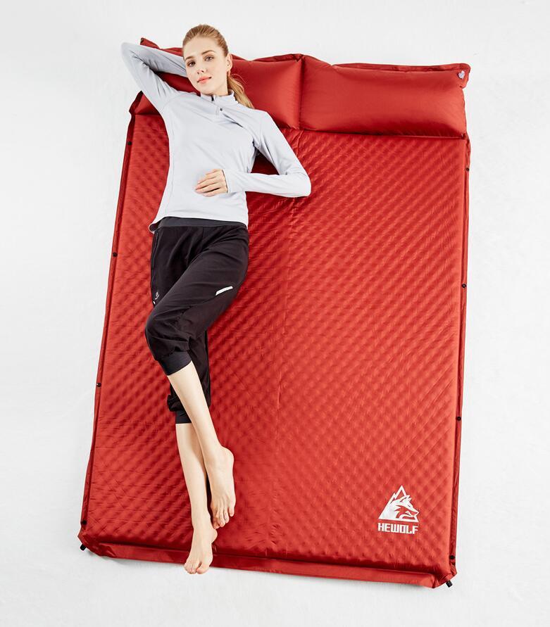 

Outdoor Pads 2 Person Thick 5cm Automatic Inflatable Mattress Beach Cushion Anti Moisture Pad Hking Fishing Picnic Travel Camping Mat