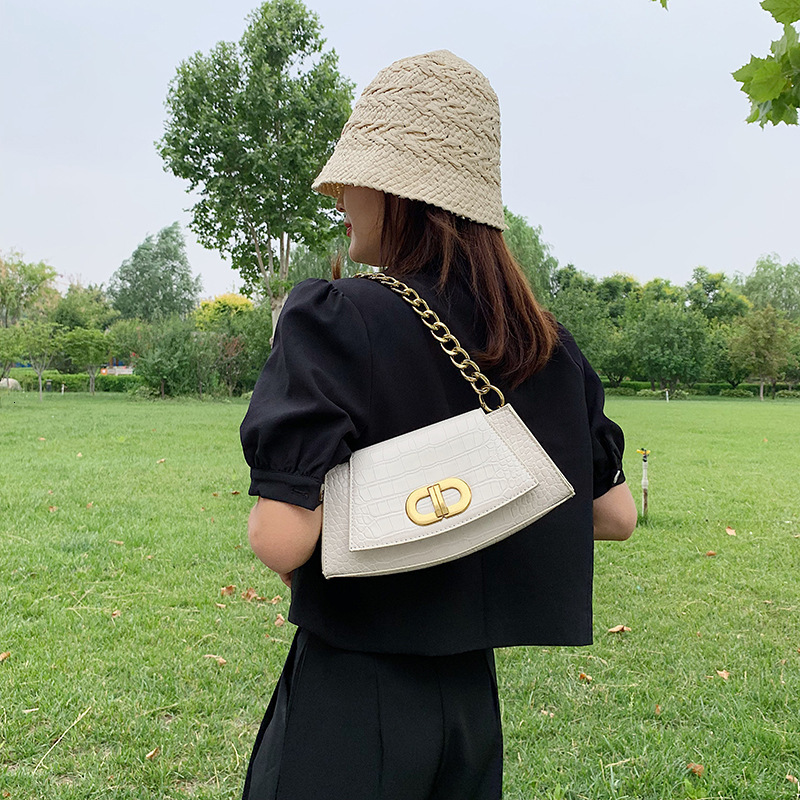 

niche premium crocodile underarm chain bag women's trend 2021 fashion versatile messenger shoulder
