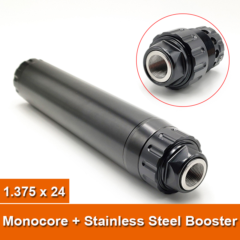 

1.7''x8.65''L Single Core Solvent Trap Fuel Filter 1.375 x 24 Monocore + Stainless Steel Booster Liberty Centurion assembly 1-3/16x24