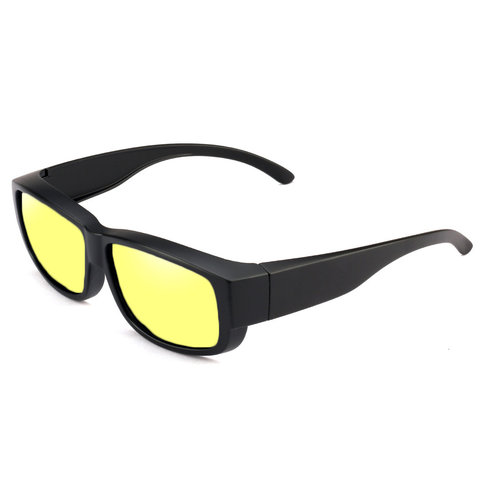 

2021 New Night Vision Sunglasses Fit Over Prescription Glasses Men Women Unisex Driving Goggles Anti Glare Ri5j