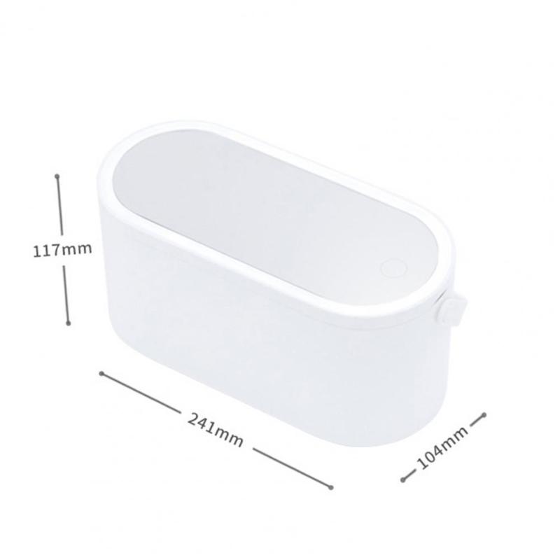 

Compact Mirrors Portable Makeup Box LED Light Multifunctional Rotating Mirror Travel Cosmetic Organizer For Women