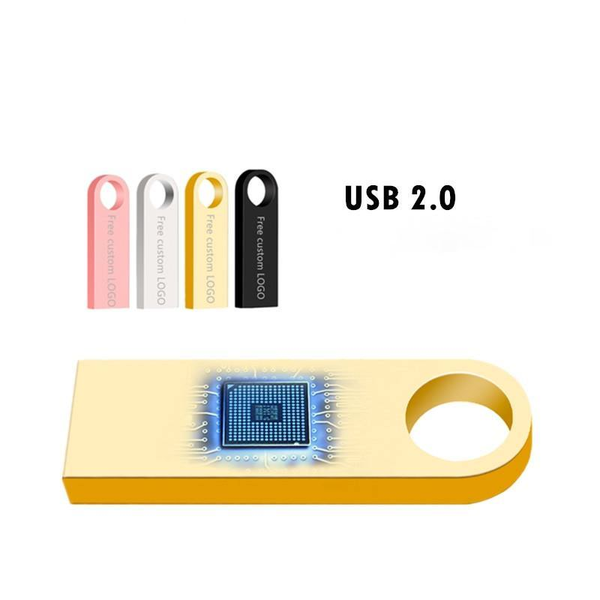 

2021 New USB Flash Drive 64GB 32GB 128GB Pen Drive 128 64 32 GB Pendrive Waterproof Metal Silver U Disk Memory Memoria USB Stick
