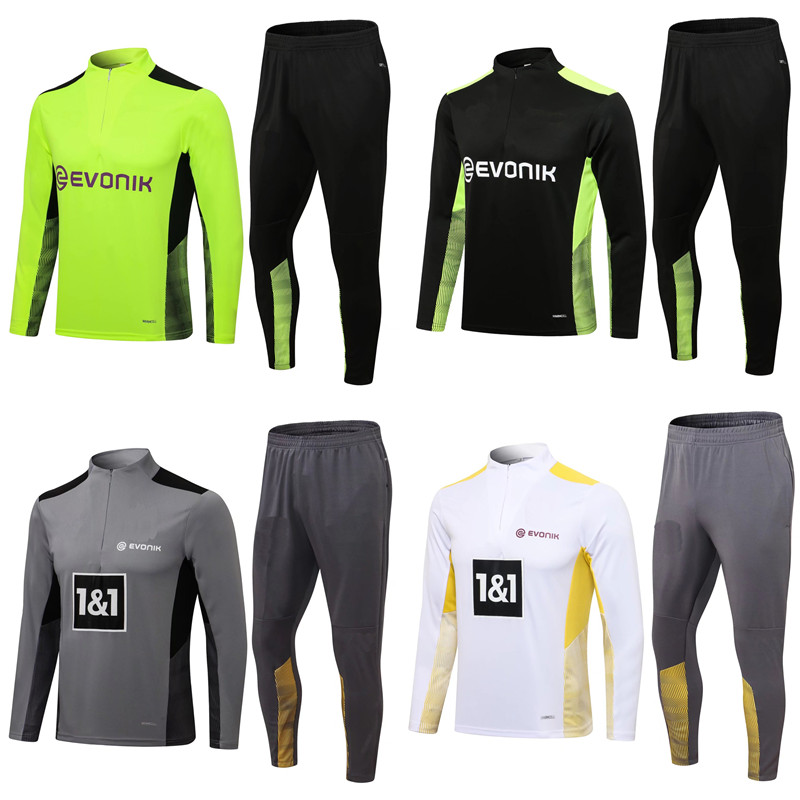

Thai 21 22 Dortmund Jerseys soccer Tracksuit HAALAND SANCHO Track suits jacket 2021 2022 REYNA BRANDT chandal training BELLINGHAM HUMMELS sports wear, Dortmund2122tracksuit_1