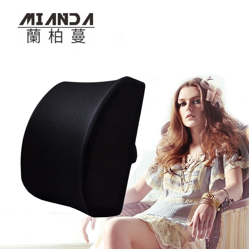 

Summer gel chair back office cushion, slow rebound memory cotton pillow car waist cushion, Bird's eye