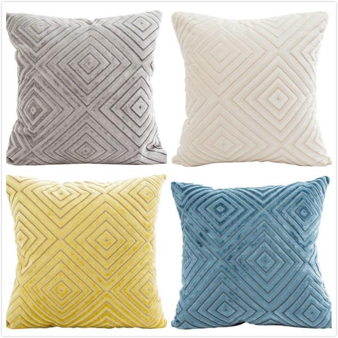 

Solid Color Decorative Pillow Cushion Covers Pillowcase Cushions for Sofa Pillowcover Velvet Cushion Cover for Living Room, Light green