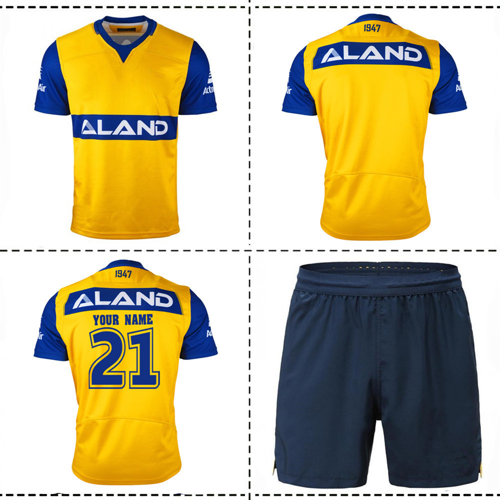 

2021 PARRAMATTA EELS AWAY RUGBY JERSEY size S---5XL, Black