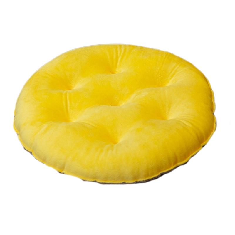 

Cushion/Decorative Pillow 40cm Round Square Velvet Seat Cushion Contrast Color Matching Thick Chair Pad Warm Tatami Floor For Home Office
