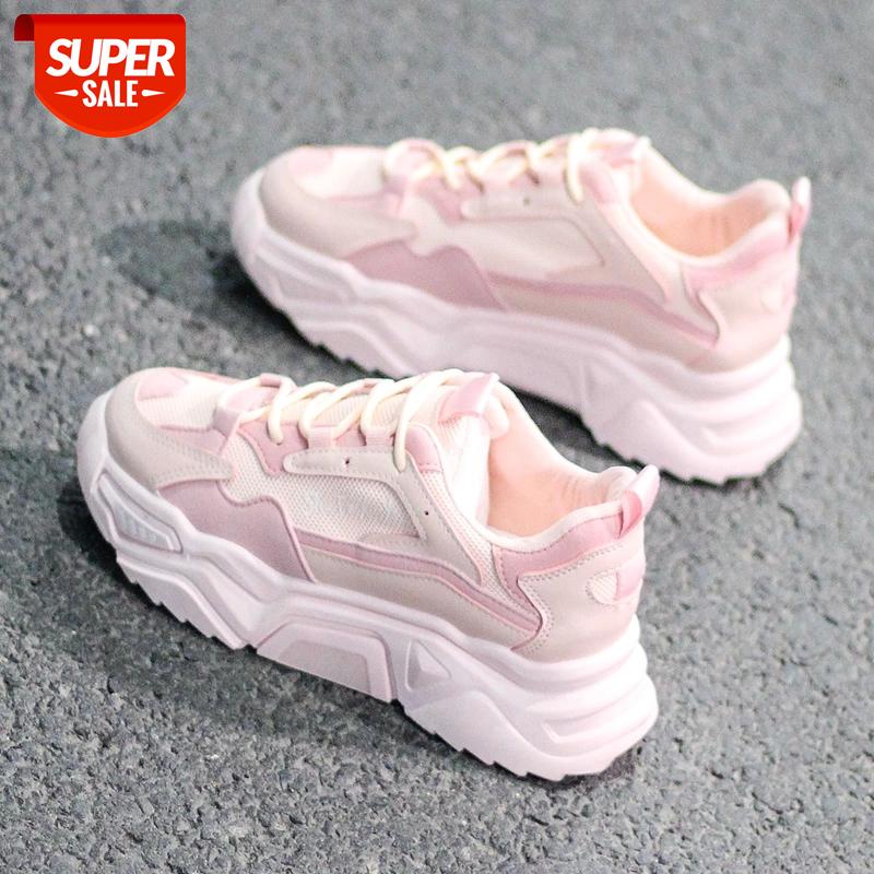 

Platform Women Sneakers Vulcanized Shoes White Sneakers Women Trainers Ladies Casual Shoes Breathable Lace Up Zapatos Mujer #yD02
