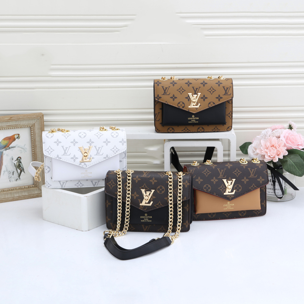 

FashionYSLBag LVLOUISVITTON BagVUTTON Crossbody Shoulder Women Purse Handbags Messenger Bags 45451, Red;black