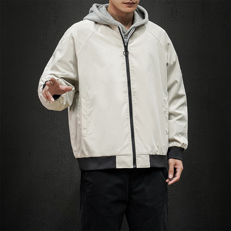 

2021 New Fashion Baseball Autumn Man Oversize Coat Casual 5xl Jacket for Men Men's Clothing Streetwear 1jfn, Black