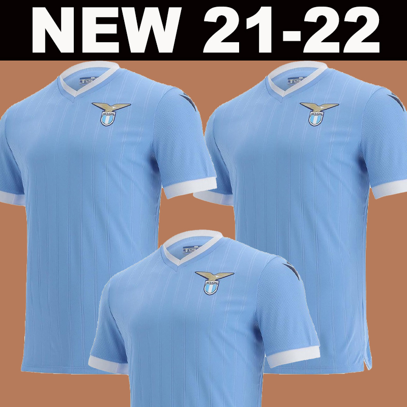 

21 22 Lazio HOME soccer jerseys 120th Anniversary 2021 2022 AWAY THIRD maglie IMMOBILE LUIS BASTOS FOOTBALL adult men + kids kit SHIRTS, 21-22 home