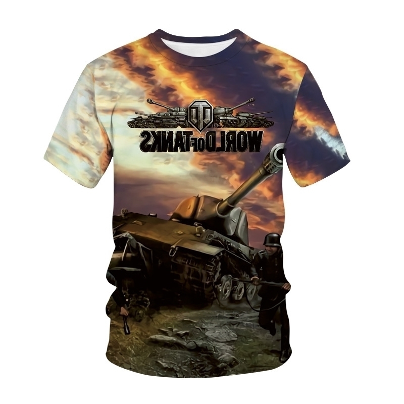 

world 2021 new tank printed lovers 3D T-shirt digital print tattoo short sleeve