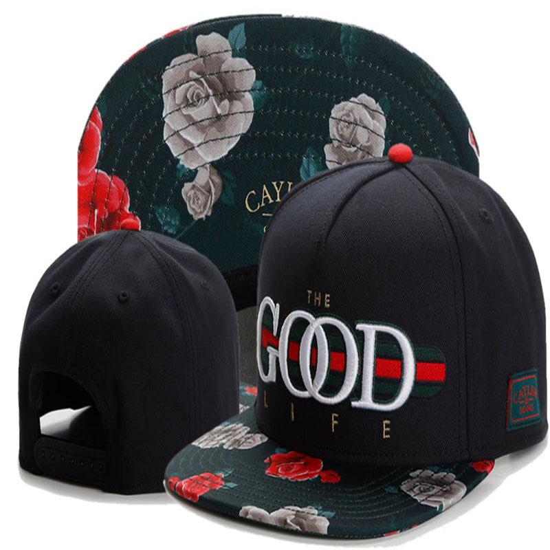 

Cayler & Sons THE GOOD LIFE rose Snapback hats Hip Hop men women Cap Fashion Baseball Caps Gorras Boys Sport