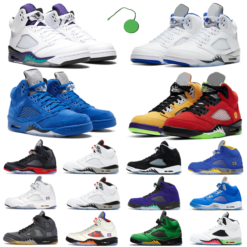 

Air jordan 5 5s Raging Bull jumpman men basketball shoes what the bred Alternate Bel Grape Bluebird Fire Red Hyper Royal mens womens trainer