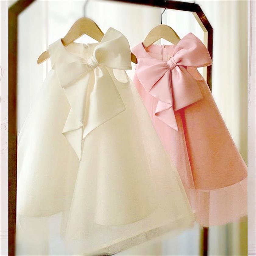 

Formal Big Bowknot Baptism Puffy Girl Dress 1st Birthday For Baby Princess Party Evening Girls Dresses Infant 1 6y, Red;yellow