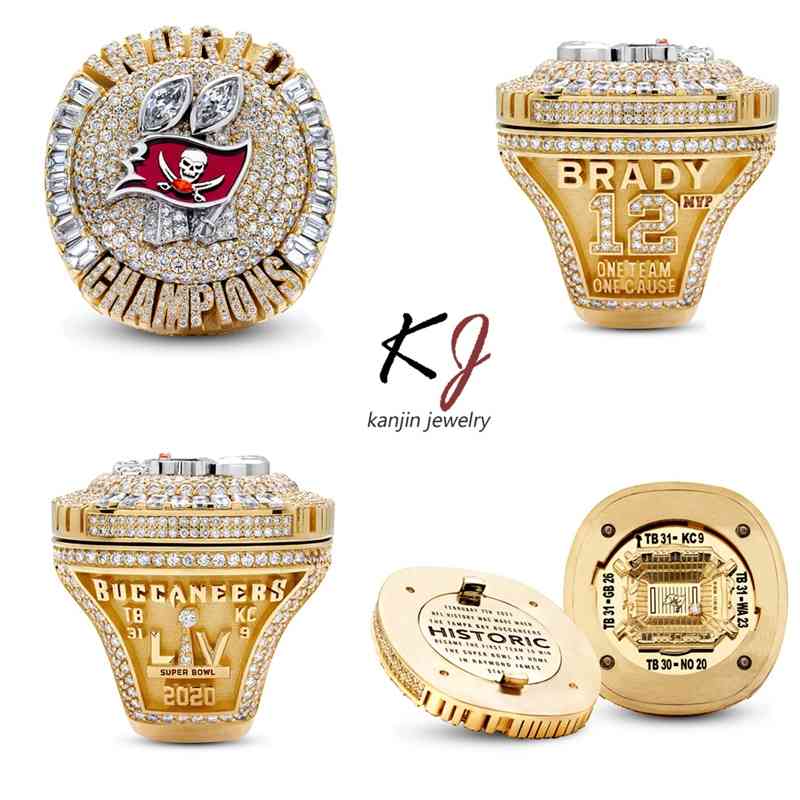 

New nfl2020 Tampa Bay pirates Super Bowl flip championship ring Tom Brady