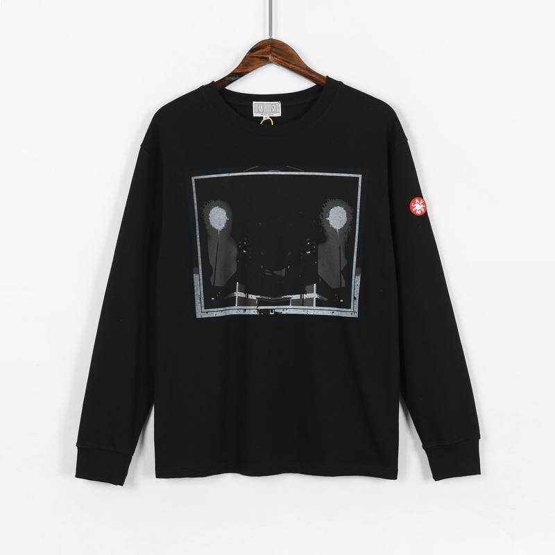 

2021 New Abstract Print Long Sleeve Undershirt Top Tee Casual Fashion Loose Hip Hop T-shirts 5c4p, Black2