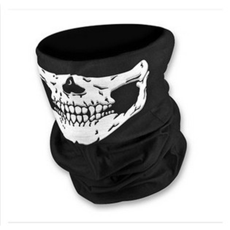 Multifunctional Seamls Magic Headscarf Versatile Bicycle Halloween Props Skull Mask-image-726834265