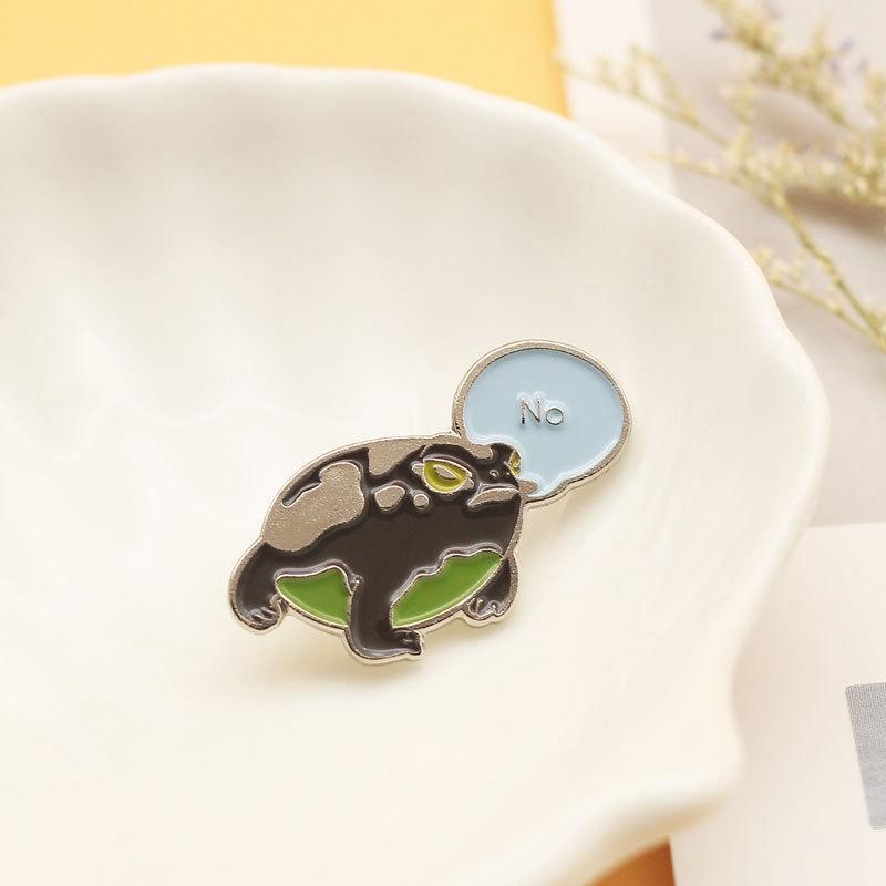 

Pins, Brooches Frog Badge Magic Enamel Flower Brooch Green Needle Sweet Cartoon Clothes Lapel Backpack Pin Jewelry Gifts For Friends