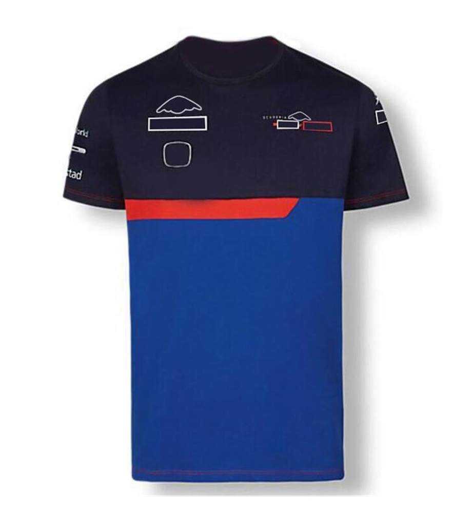 

F1 racing round neck short-sleeved T-shirt summer team lapel POLO shirt Formula One 2021 men' and women' hoodies with the same custom