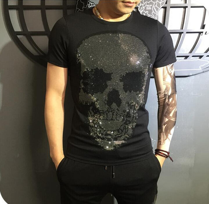 

2021 High Quality Male Shirt New Fashion Tshirt Luxury Design Bodz, As shown in the figure