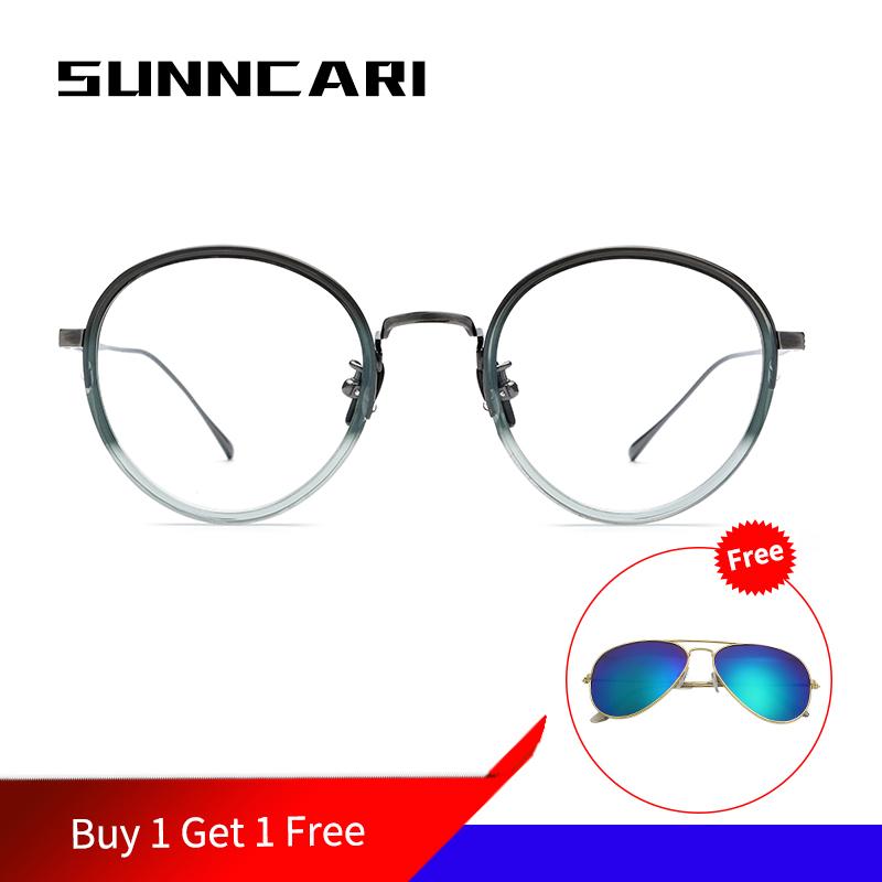 

Fashion Sunglasses Frames Acetate Of Glasses In Titanium Vintage Men Retro Round Mypoia Eyeglasses Frame For Women 2021 Ultralight High Qual