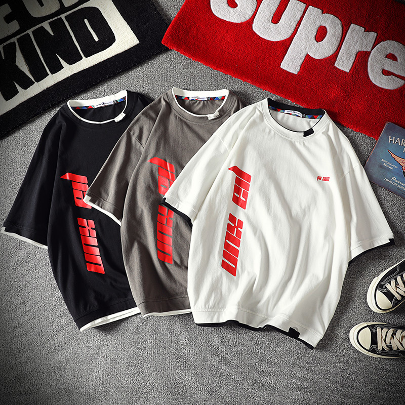 

2021 New Men's Cotton Fashion T-shirt Mens Summer Funny Tshirts 5xl Casual Letter t Shirt Man Oversized Hip Hoptops & Tees Streetwear 7as5, White