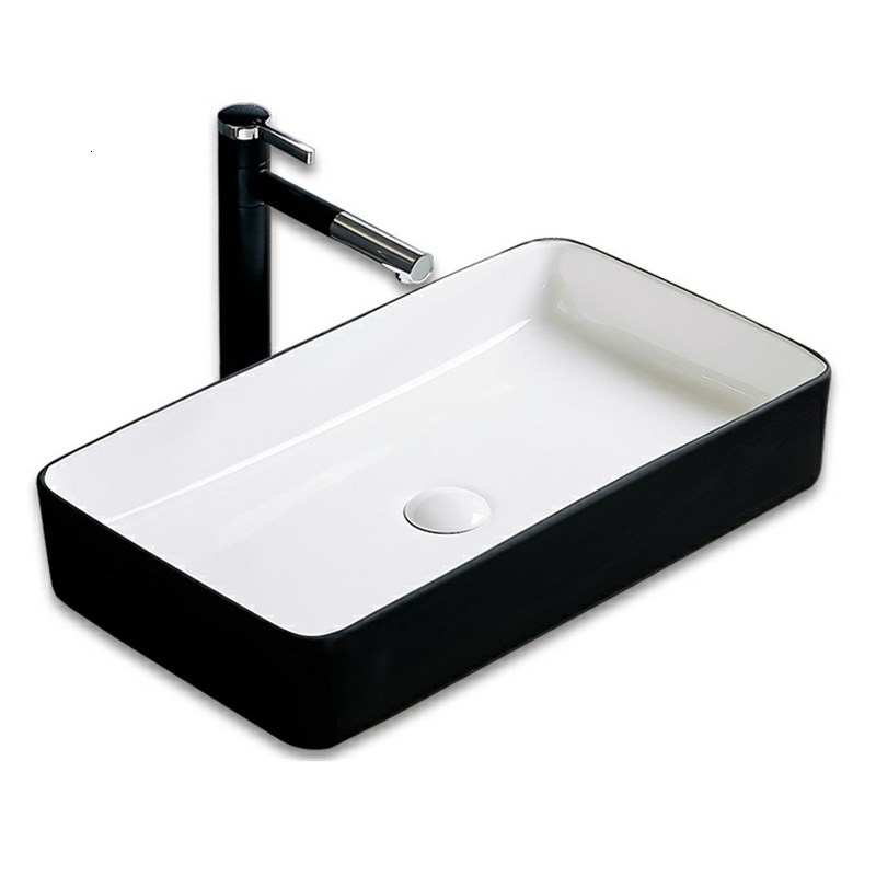 

2021 New Ceramic Toilet Bowl Simple Black European Art Sink House Basin R227