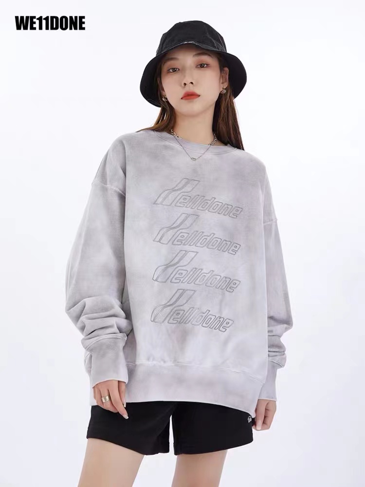 

Designer welldone hoodies sweatshirt streetwear pullover sweasthirts reflective letter printing crewneck hoodie oversized thick loose hip hop hooded we11done, I need other product