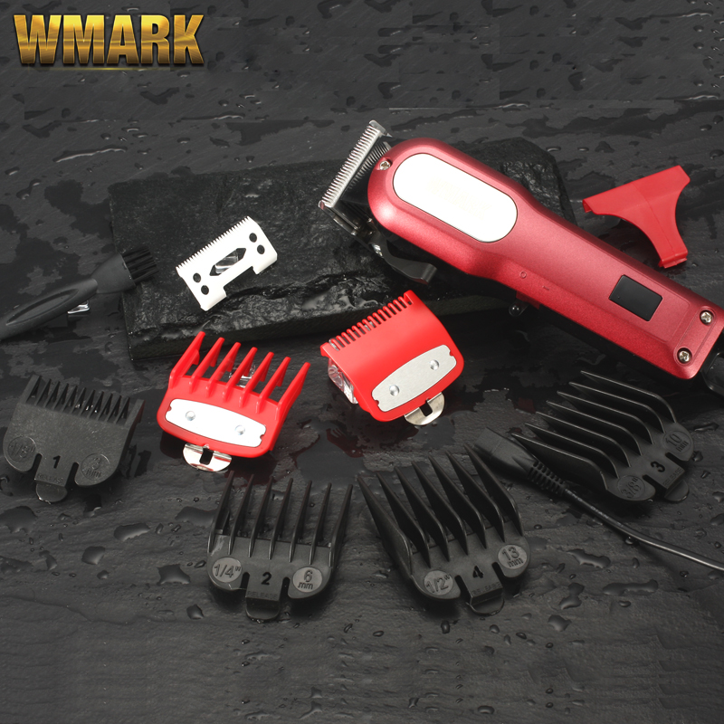 

WMARK NG-101 LCD Display Professional Hair Cutter Hair Trimmer Rechargeable Hair Cutting Machine Coldless Clipper
