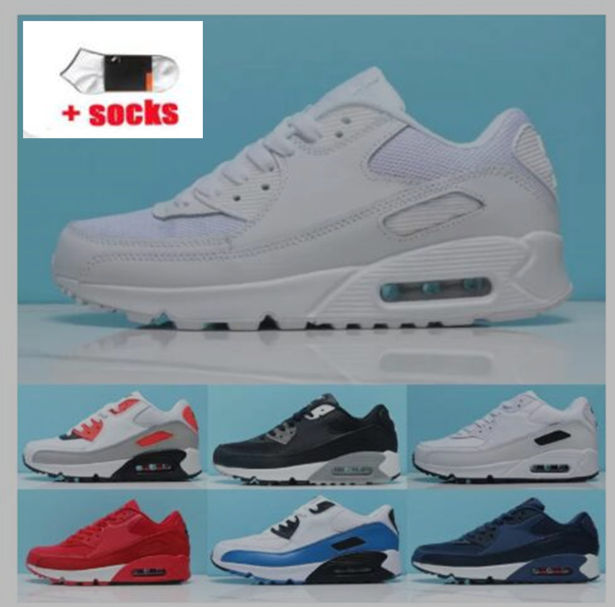 

Air Maxs Mens maxe 90s Running shoes Airmaxs 90 Bred Triple Black Total Be True Camo Grape Infrared London Obsidian Recraft Royal Pale Ivory men women train, As pic