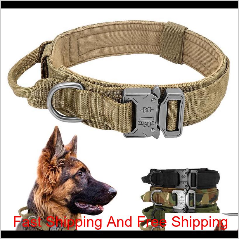 

Tactical Dog Collar With Handle Durable Military Nylon Dog Collar Adjustable Training Collar For Large Dogs K9 German Wmtbba 9Ilxf Yqjo6