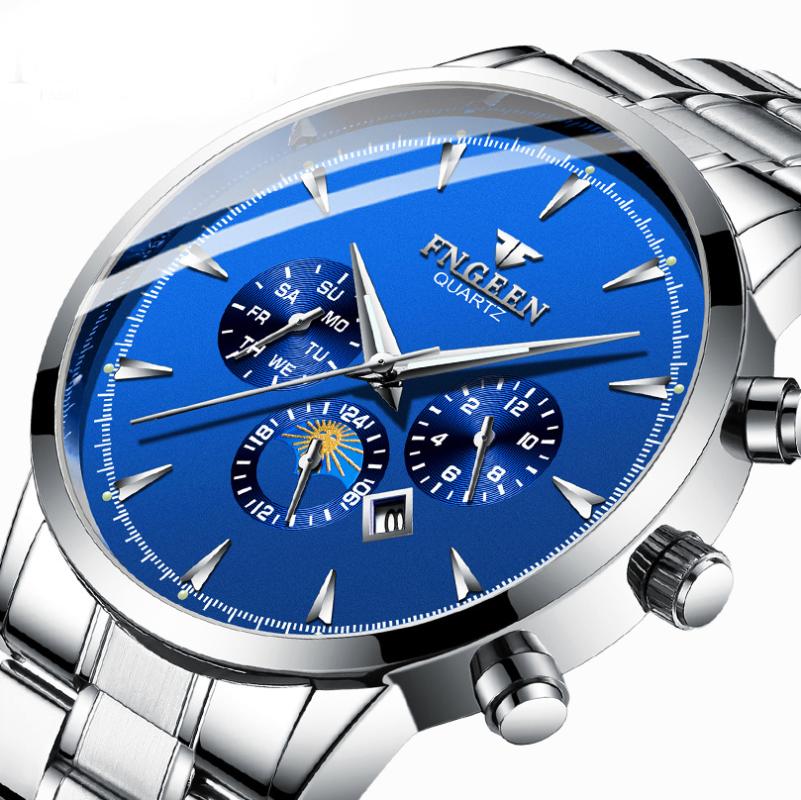 

Wristwatches Top Vintage Black Male Quartz Watch Unique Army Waterproof Chronograph Clock 2021 Wholesale, Brown