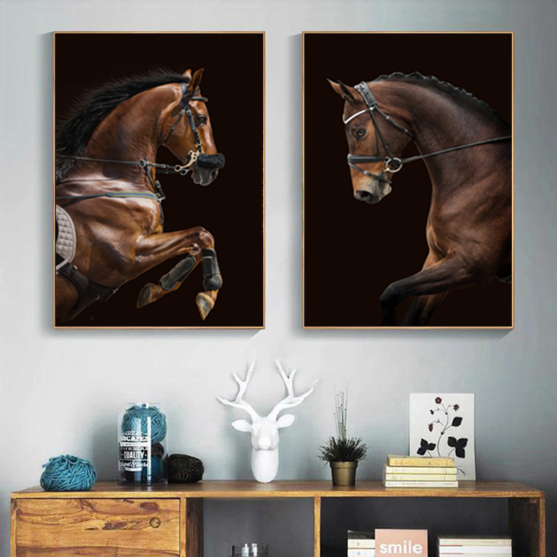 

Horse Poster Wall Horses Painting Canvas Pictures Wall Art For Living Room Modern Home Decor Animal Posters And Prints