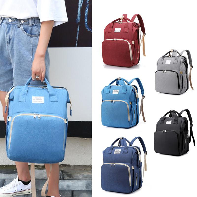 

Diaper Bags 2021 Brand Nappy Backpack Bag Mummy Large Capacity Stroller Mom Baby Multi-function Waterproof Outdoor Travel