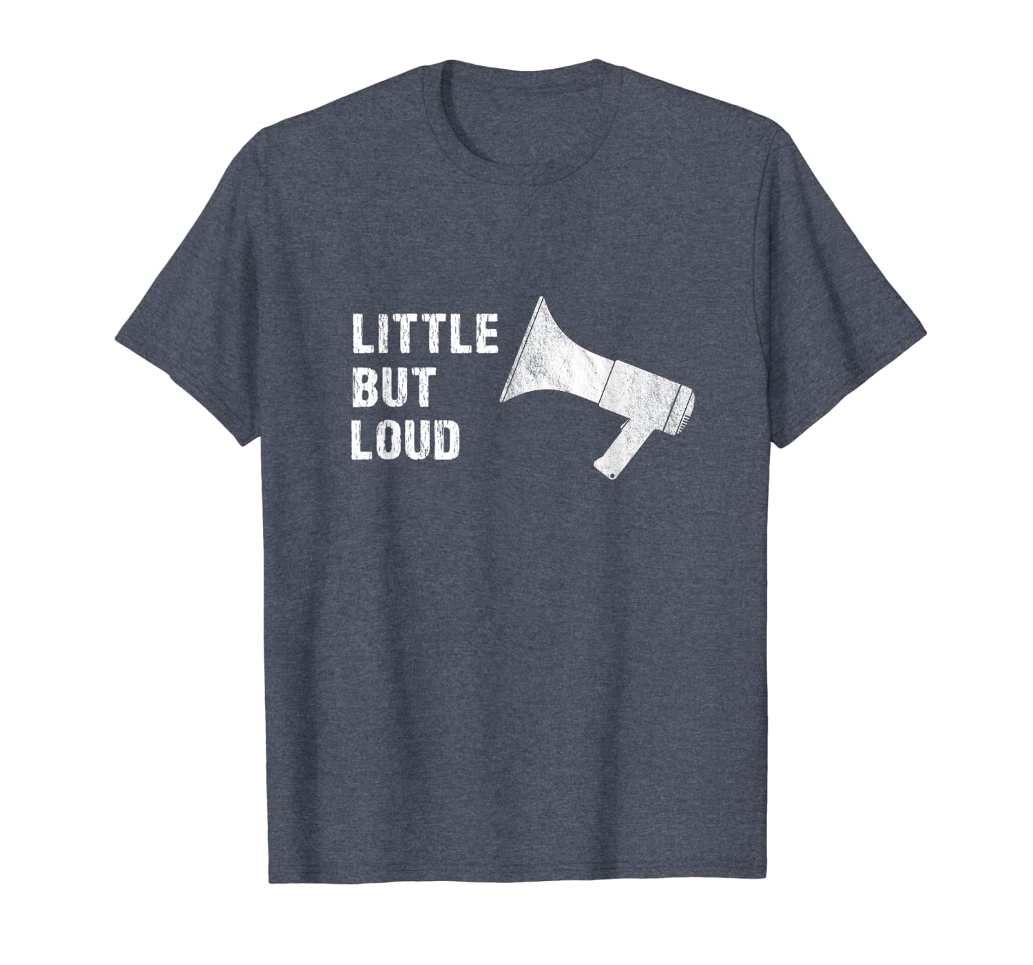 

short people little but loud shortie t-shirt, White;black