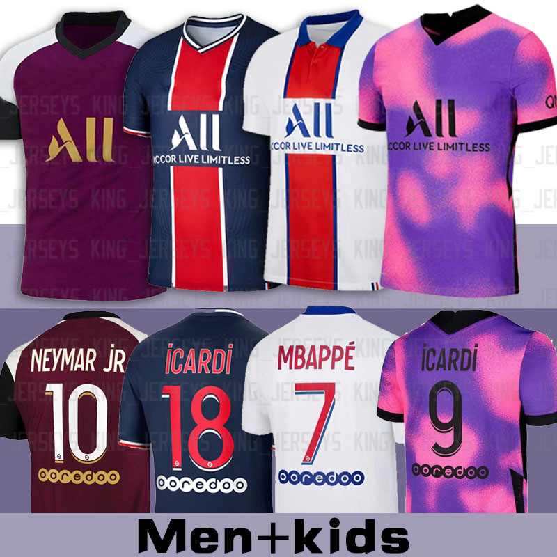 

psg jersey 20 21 Thai soccer jersey MBAPPE VERRATTI 2020 2021 NEYMAR DI MARIA KEAN football Jersey soccer tops men shirt and kids sets, Black;yellow