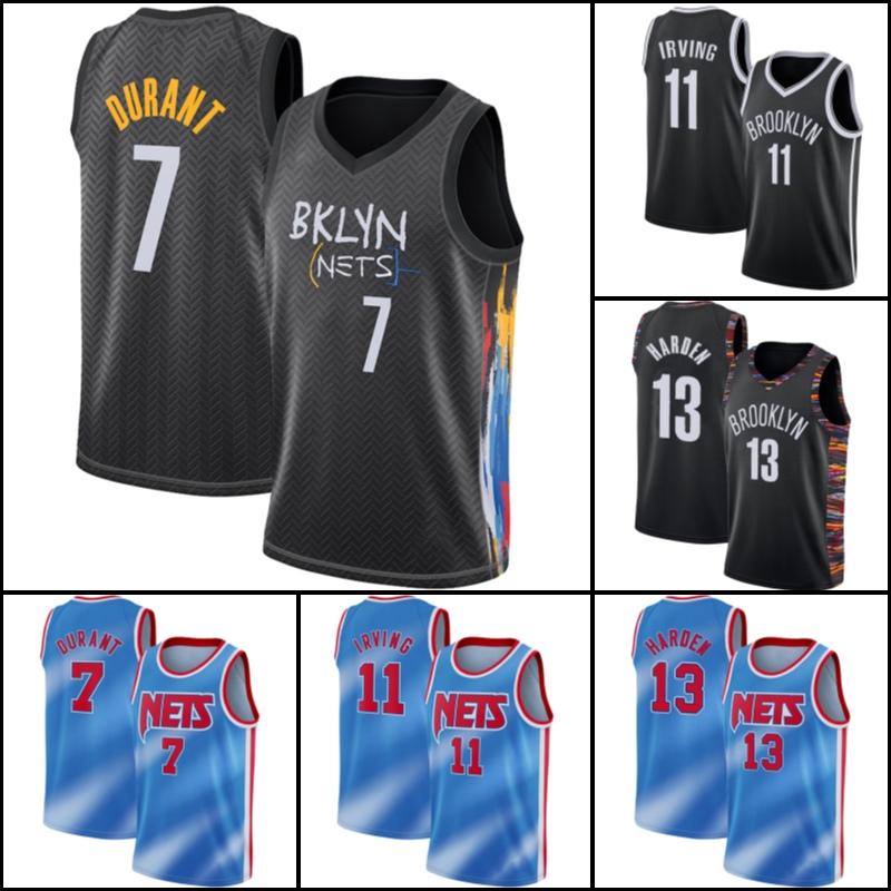 

Kyrie 11 Basketball Irving Kevin 7 Durant Jerseys James 13 Harden Jersey Brooklyn Nets Jersey City Edition Jersey XZC652