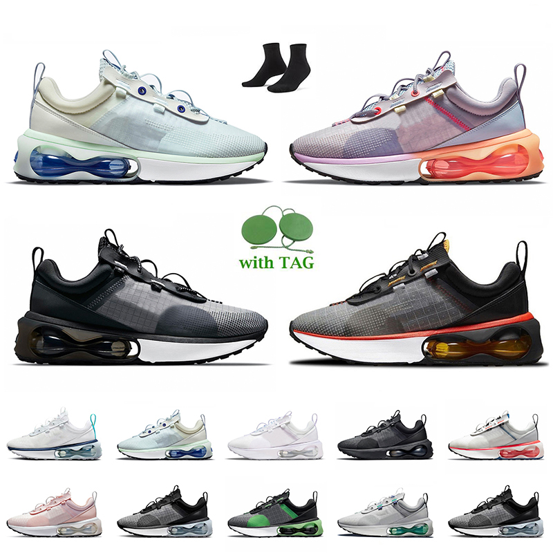 

Max 2021 Mesh Knit React Mens Women Cushion Running Shoes Sneakers Triple Black Iron Grey White Off Court Purple Barely Green Ghost Ashen, A43 black grey 36-45