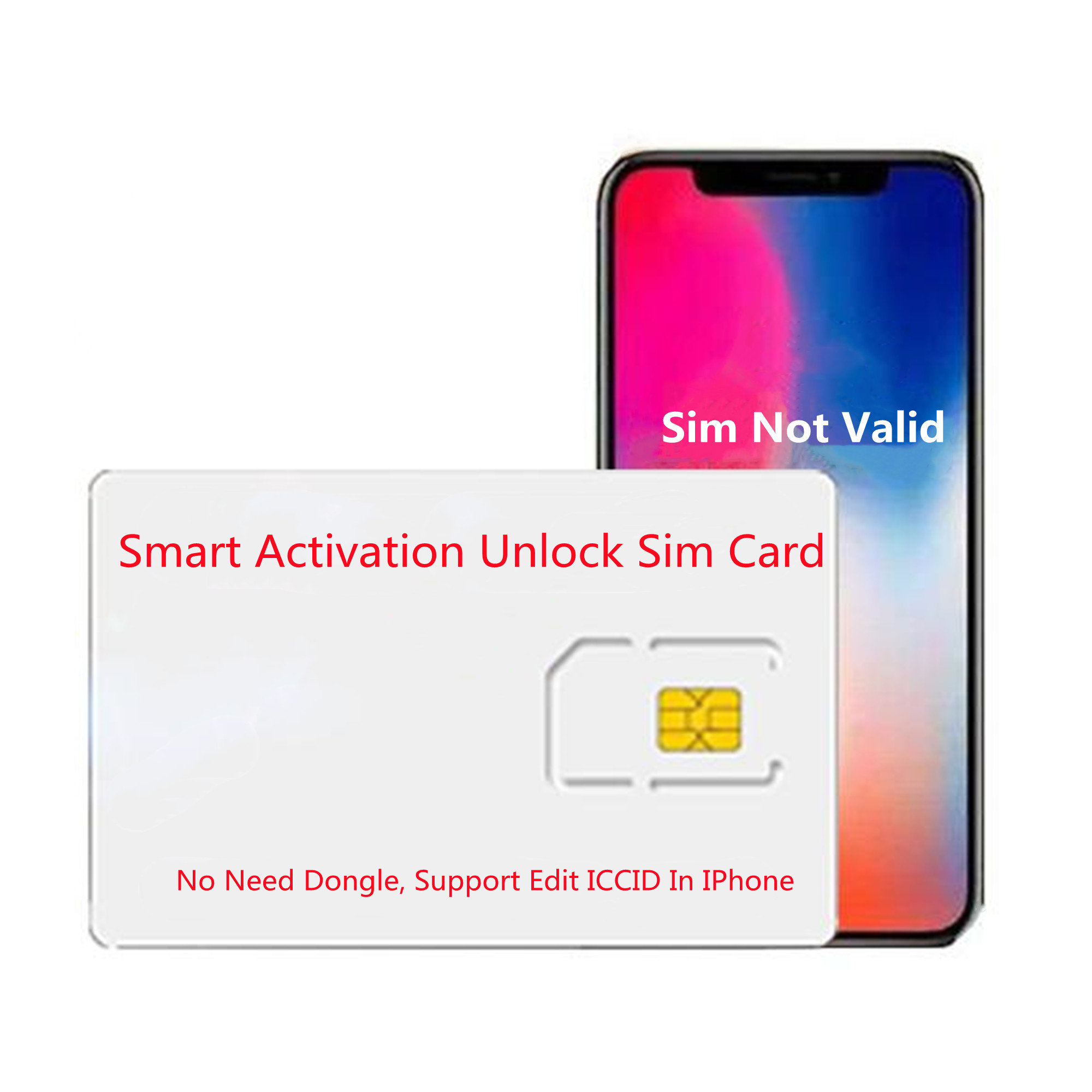 

GN SIM Smart Activation Unlock Semi For PHONE 6S 7 8 X XS XR 11 12 IOS 15 Carriers Unlocking Card