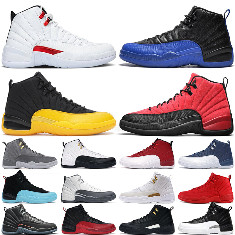 

2022 Boots men basketball shoes 12s jumpman 12 Twist Reverse Flu Game Taxi Dark Concord University Gold Gym Red The Master mens trainers sneakers, Box
