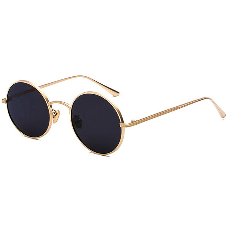 

VintageWomen Men Sunglasses Retro 2021 Punk Style Round Metal Frame Colorful Lens Sun Glasses Fashion Eyewear Gafas sol mujer