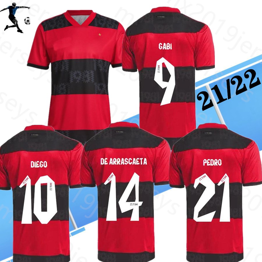 

New 2021 2022 Flamengo soccer jerseys Flamenco camisetas de fútbol Gabriel B. DIEGO 21 22 Pedro Gerson men kids women football shirt, 20/21 home