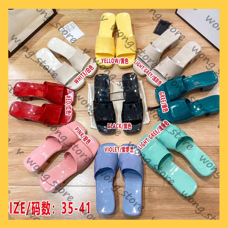 

Women Sandals with heel fashion luxurys designers slippers lady Designer slipper Sandal Leather High heels slides 21030501W, Box