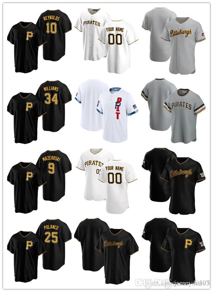 

Custom Jersey Men PittsburghPirates9 Bill Mazeroski 10 Bryan Reynolds 34 Trevor Williams 25 Gregory Polanco Baseball Jerseys, Color