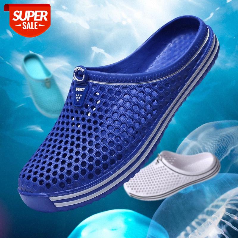 

2019 New Men Sandals Summer Flip Flops Slippers Men Outdoor Beach Casual Shoes Cheap Male Sandals Water Shoes Sandalia Masculina #iO9F, Black