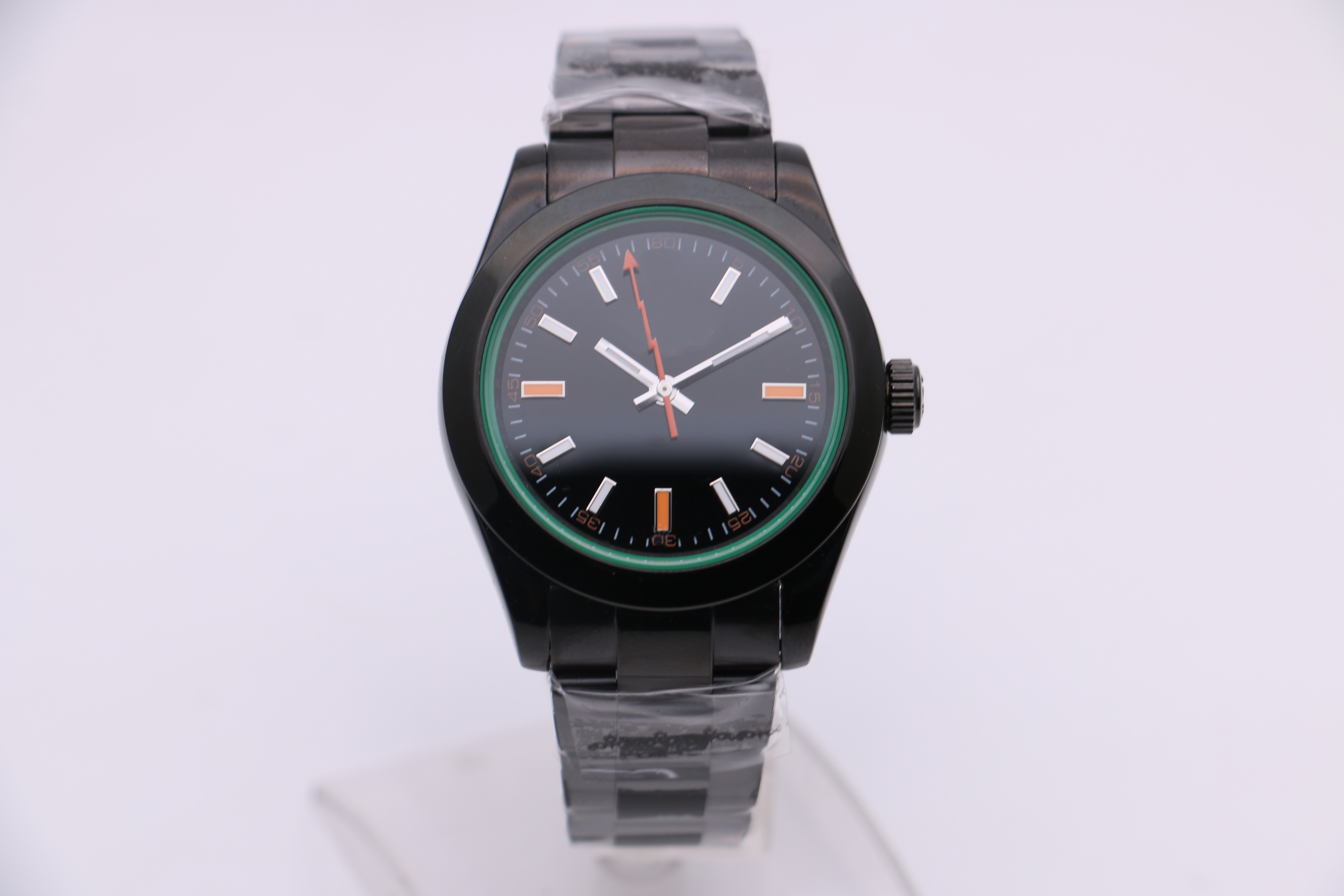 

(any watch style sell)Hot Selling Watch 116400 Stainless Steel Movement Automatic Mens all black Watch Watche