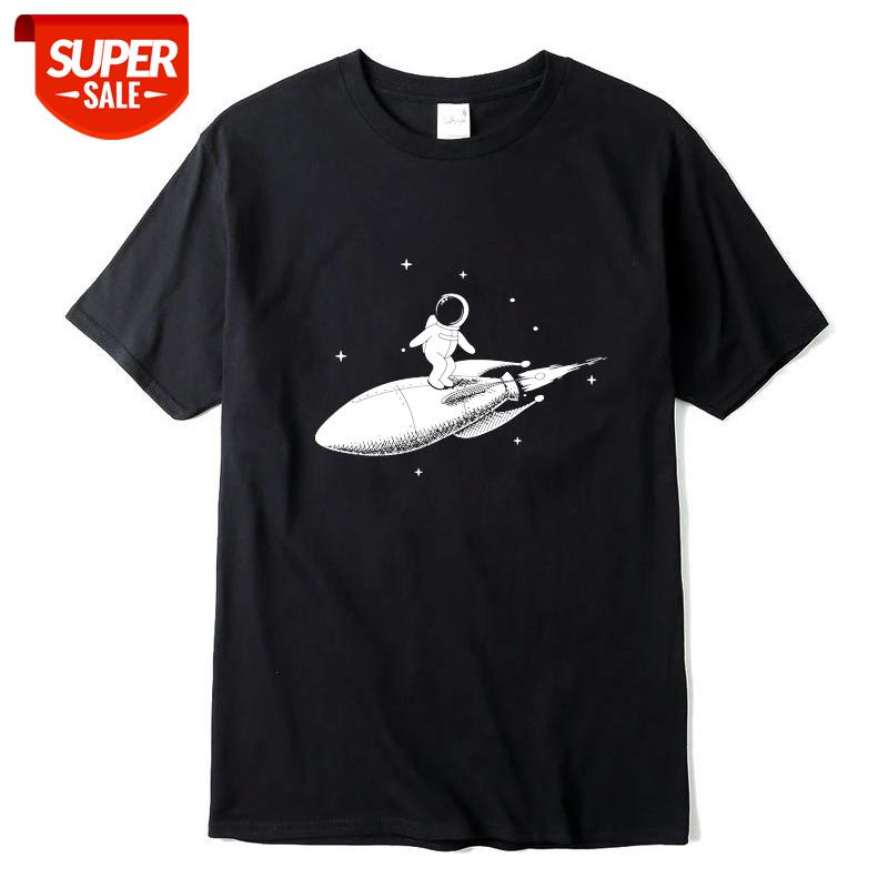 

Men high quality tshirt 100% cotton short sleeve Funny space trip print men Tshirt casual o-neck loose t-shirt men tee shirts #2m0B, White;black